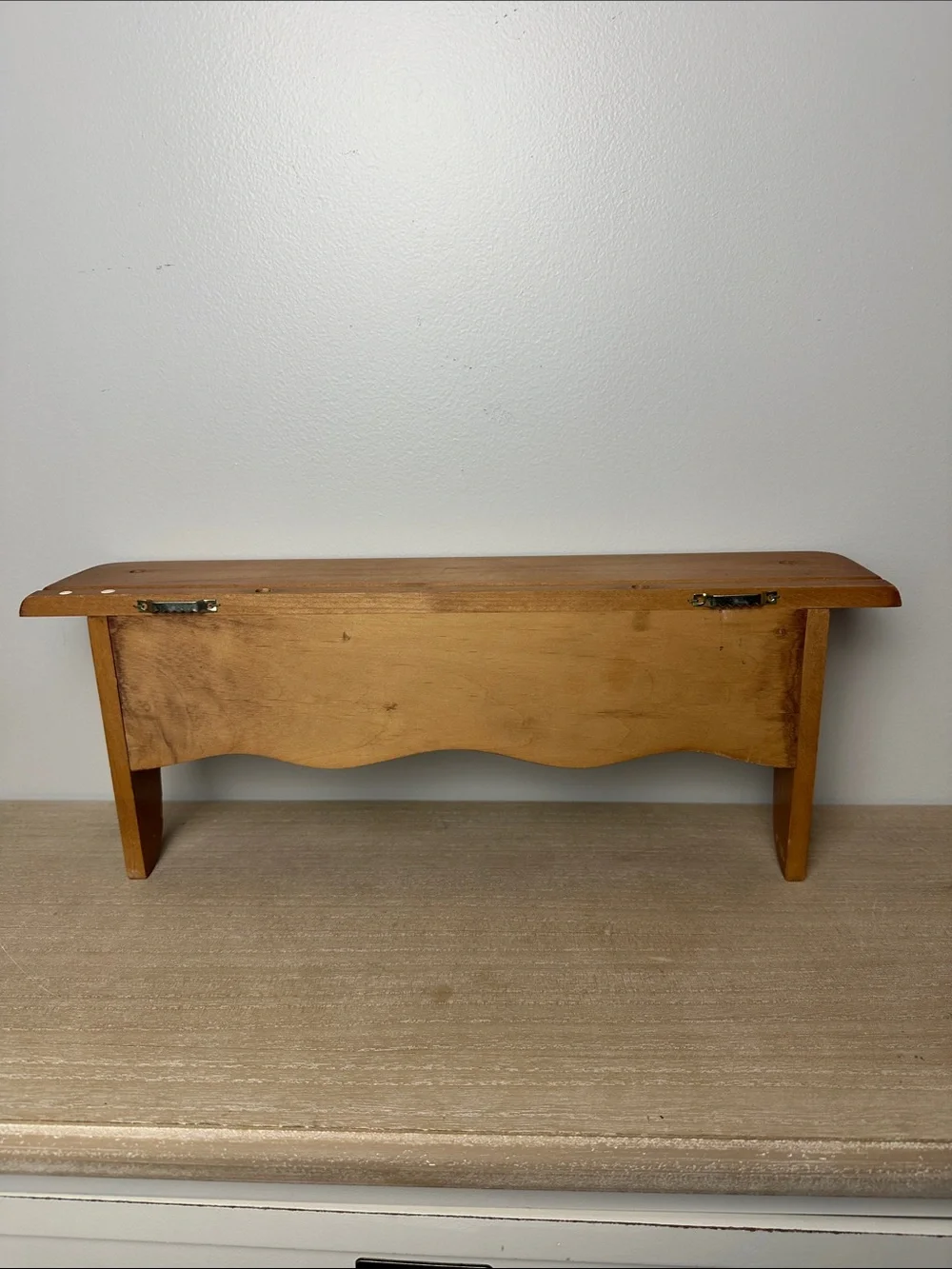 Home Sweet Home Wall Shelf - Brown Wooden Accent